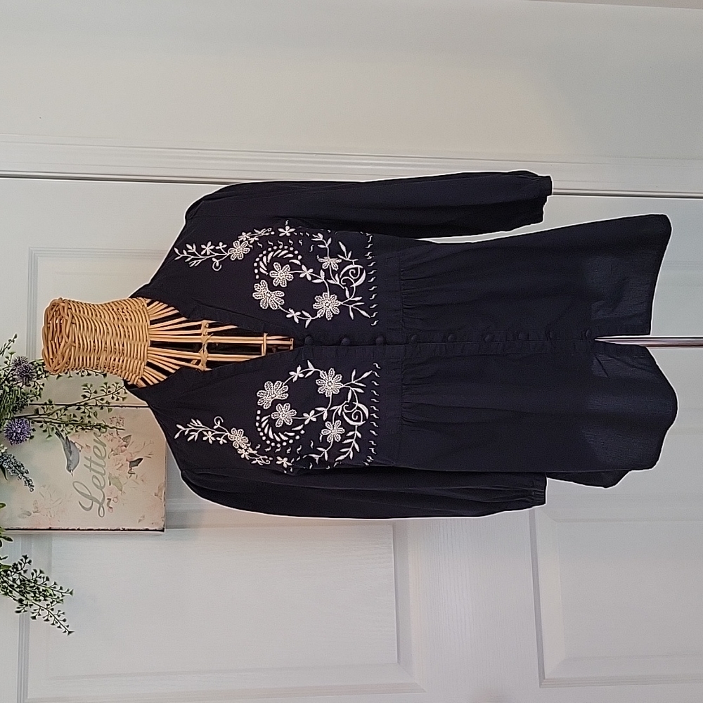 Embroidered Top by St. John's Bay